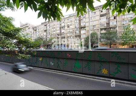 Bukarest, Rumänien. Mai 2024. Der Verkehr auf den Straßen im Stadtzentrum Stockfoto