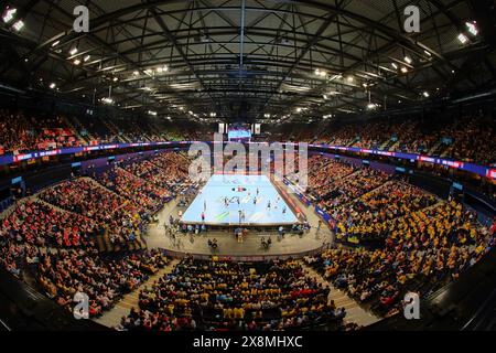 Hamburg, Hamburg, Deutschland. Mai 2024. Impressionen Full House während des EHF Finals Männer Handball 2024 in Hamburg (Credit Image: © Mathias Schulz/ZUMA Press Wire) NUR REDAKTIONELLE VERWENDUNG! Nicht für kommerzielle ZWECKE! Stockfoto