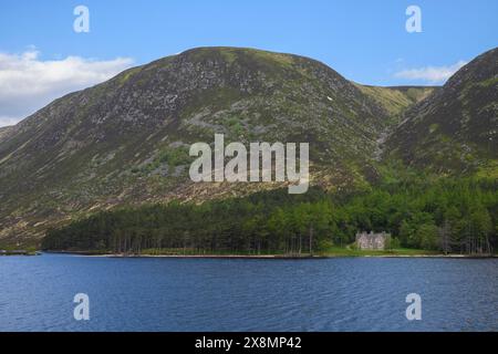 Glas-allt Shield Jagdhütte, Loch Muick, Balmoral Estate, Deeside, Aberdeenshire, Schottland, Großbritannien. Stockfoto