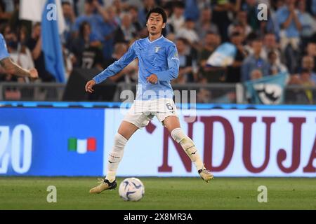 Rom, Italien. Januar 2016. Daichi Kamada von der SS Lazio während des Fußballspiels der Serie A zwischen der SS Lazio und US Sassuolo im Olimpico-Stadion in Rom (Italien), 26. Mai 2024. Quelle: Insidefoto di andrea staccioli/Alamy Live News Stockfoto