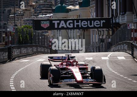 Monaco, Monaco. Mai 2024. Charles Leclerc, der Fahrer von Scuderia Ferrari aus der Monegasse, tritt beim Formel 1-Grand-Prix-Rennen von Monaco an. Quelle: SOPA Images Limited/Alamy Live News Stockfoto