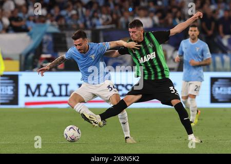 Rom, Italien. Mai 2024. Rom, Italien 26.05.2024: Während des italienischen Fußballspiels der Serie A TIM 2023-2024 SS LAZIO gegen SASSUOLO im Olympiastadion in Rom. Quelle: Unabhängige Fotoagentur/Alamy Live News Stockfoto