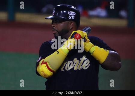 Boca Del Rio, Veracruz, Mexiko. Mai 2024. Kennys Vargas #35 des North Zone Teams beim Schläger während des All-Star Game der Mexican Baseball League (LMB) 2024 zwischen North Zone Team und South Zone Team im Beto Avila Stadium in Veracruz. North Zone besiegt South Zone 5-2. (Kreditbild: © Carlos Santiago/eyepix via ZUMA Press Wire) NUR REDAKTIONELLE VERWENDUNG! Nicht für kommerzielle ZWECKE! Stockfoto