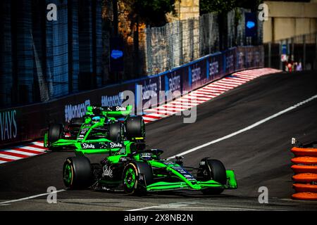 Monaco, Fürstentum Monaco. Mai 2024. 24 Guanyu Zhou, (CHI) Stake F1 Team Kick sauber während des GP von Monaco, 23-26. Mai 2024 Montecarlo, Formel-1-Weltmeisterschaft 2024. Quelle: Unabhängige Fotoagentur/Alamy Live News Stockfoto