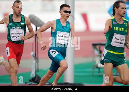 Kobe Japan. Mai 2024. Aleksandr Iaremchuk (NPA), 24. MAI 2024 - Leichtathletik: 1500 m T46-Finale der Männer im Kobe Universiade Memorial Stadium während der Kobe Leichtathletik-Weltmeisterschaft 2024 in Kobe Japan. Quelle: SportsPressJP/AFLO/Alamy Live News Stockfoto