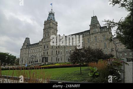 Landschaft mit Parlamentsgebäude - Quebec City, Kanada Stockfoto