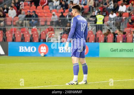 Toronto, Kanada. Mai 2024. Roman Celentano of Cincinnati wurde während des Spiels zwischen Toronto FC und FC Cincinnati im BMO Field gesehen. Endpunktzahl: Toronto 3:4 Cincinnati. (Foto von Angel Marchini/SOPA Images/SIPA USA) Credit: SIPA USA/Alamy Live News Stockfoto