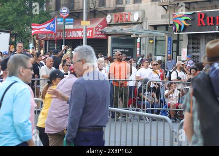 New York, Usa. Mai 2024. Atmosphäre während des 37. Jährlichen Loisaida Festivals, das am 26. Mai 2024 auf der Avenue C in New York stattfand (Foto: Udo Salters Photography/SIPA USA). Quelle: SIPA USA/Alamy Live News Stockfoto