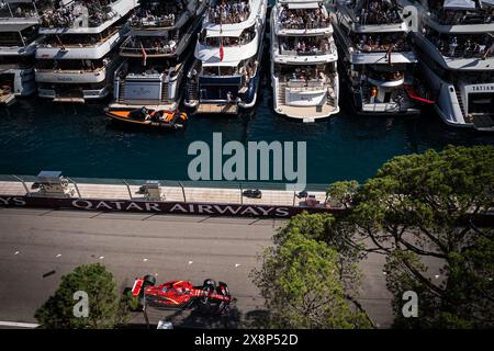 Monaco, Monaco. Mai 2024. Charles Leclerc, der Fahrer von Scuderia Ferrari aus der Monegasse, tritt beim Formel 1-Grand-Prix-Rennen von Monaco an. (Foto: Andreja Cencic/SOPA Images/SIPA USA) Credit: SIPA USA/Alamy Live News Stockfoto