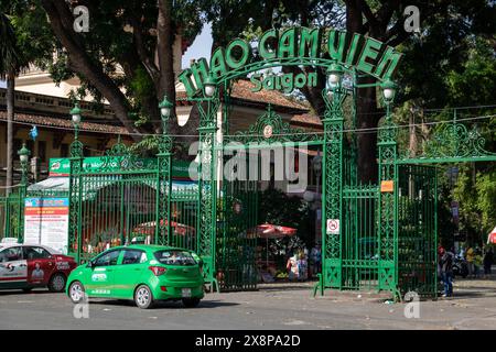 SAIGON, VIETNAM, 17. Dezember 2017, Haupteingang zum Saigon Zoo und Botanischen Garten Stockfoto