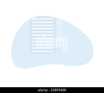 Techniker arbeiten mit interaktiver Schnittstelle. Intelligente Industrie, innovative Fertigung. Moderne Illustration des flachen Vektors Stock Vektor