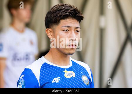 Lodz, Polen. Mai 2024. Koki Hinokio of Stal wurde während des Polnischen Spiels der PKO Bank Polski Ekstraklasa League zwischen LKS Lodz und PGE FKS Stal Mielec im Wladyslaw Krol Municipal Stadium gesehen. Endpunktzahl; LKS Lodz 3:2 PGE FKS Stal Mielec. (Foto: Mikolaj Barbanell/SOPA Images/SIPA USA) Credit: SIPA USA/Alamy Live News Stockfoto