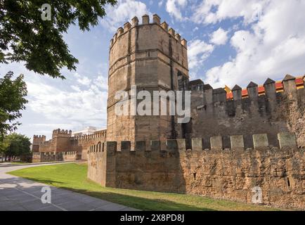 Mauern von Sevilla im Stadtteil Macarena der Hauptstadt Andalusiens, Spanien Stockfoto