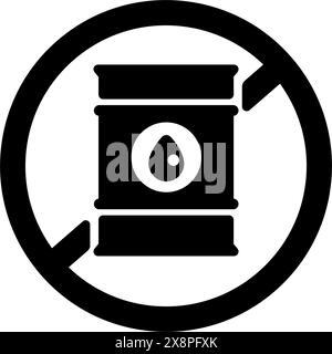 Illustration des Vektorsymbols zum Thema Ökologie (keine fossilen Brennstoffe) Stock Vektor