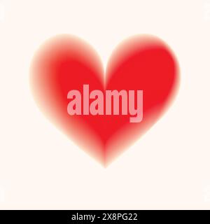 Buntes, handgezeichnetes Herz mit Farbverlauf. Designelemente für Valentinstag, Hochzeit, Geburtstag. Liebe Vektor-Illustration für Poster, Karte, Postkarte Stock Vektor