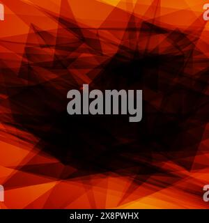 Eine dynamische Komposition aus roten und schwarzen Dreiecken auf abstraktem Hintergrund, die eine moderne und beeindruckende visuelle Wirkung erzeugt. Stock Vektor
