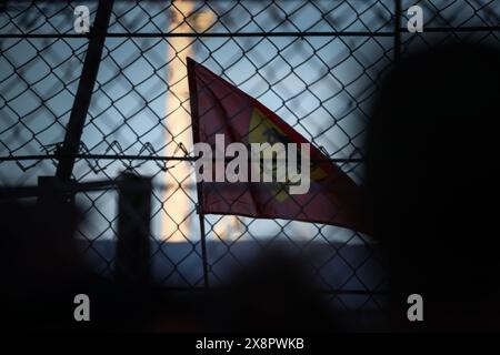 Monaco, Fürstentum Monaco. Mai 2024. Flagge während des GP von Monaco, 23-26. Mai 2024 Montecarlo, Formel-1-Weltmeisterschaft 2024. Quelle: Unabhängige Fotoagentur/Alamy Live News Stockfoto