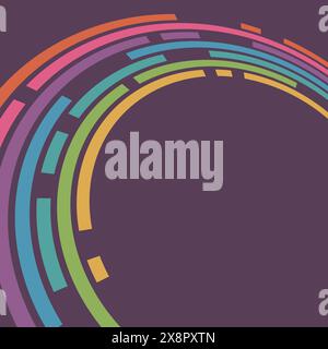 Ein Hintergrund mit kreisförmigem Design in Schwarz- und Blautönen. Stock Vektor