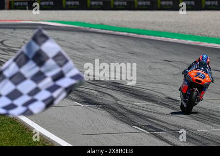 Barcelona, Spanien. Mai 2024. Rennen der MotoGP Monster Energy Grand Prix von Catalunta auf dem Montmelo Barcelona-Catalunya Circuit, Barcelona, Spanien, 26. Mai 2024, Bild: Moto2™ Ai Ogura Carreras del Gran Premio Monster Energy de MotoGP de Catalunya en el Circuito de Montmelo Barcelona-Catalunya en Barcelona, España, 26 de Mayo de 2024 POOL/MotoGP.com/Cordon Pressebilder sind nur für redaktionelle Zwecke bestimmt. Obligatorischer Vermerk: © MotoGP.com Credit: CORDON PRESS/Alamy Live News Stockfoto