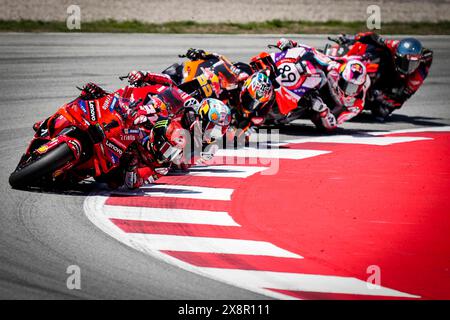 Barcelona, Spanien. Mai 2024. Rennen der MotoGP Monster Energy Grand Prix von Catalunta auf dem Montmelo Barcelona-Catalunya Circuit, Barcelona, Spanien, 26. Mai 2024, Bild: Francesco Bagnaia Carreras del Gran Premio Monster Energy de MotoGP de Catalunya en el Circuito de Montmelo Barcelona-Catalunya en Barcelona, España, 26 de Mayo de 2024 POOL/MotoGP.com/Cordon Pressebilder sind nur für redaktionelle Zwecke bestimmt. Obligatorischer Vermerk: © MotoGP.com Credit: CORDON PRESS/Alamy Live News Stockfoto