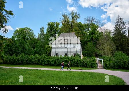 Im Park an der ILM befindet sich Goethes Gartenhaus. Veröffentlichungen nur für redaktionelle Zwecke. Foto: IMAGO/FotoPrensa Stockfoto