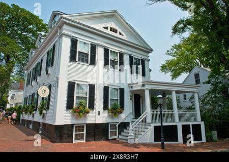 Stadthaus. Nantucket Island, Mexesetts, Vereinigte Staaten von Amerika Stockfoto