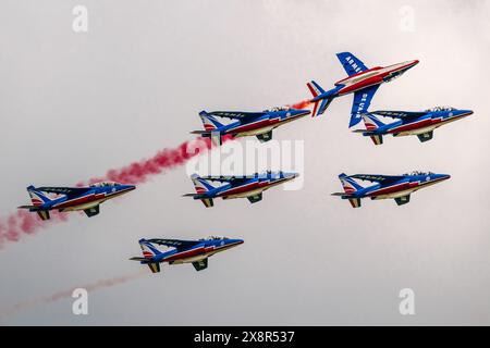 © Arnaud BEINAT/Maxppp. 25.05.2024, Chambley, Lorraine, Grand Est, Frankreich. Patrouille de France ENGLISCH : französische Luftwaffe-Nationalmannschaft Patrouille de France. Quelle: MAXPPP/Alamy Live News Stockfoto