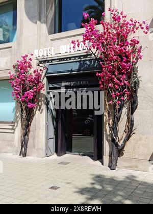 Hotel Wilson. Avinguda Diagonal, Barcelona, Spanien. Stockfoto