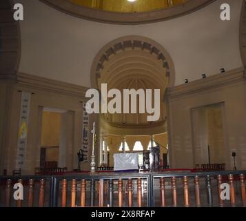 Die Basilika unserer Lieben Frau von Lanka ist eine römisch-katholische Basilika in Tewatte. Da es sich also in einem etwas weit entfernten Vorort von Colombo befindet, fällt es unter den Zuständigkeitsbereich der römisch-katholischen Erzdiözese Colombo und ist ein Wallfahrtsort für Sri-lankische Katholiken. Ragama, Sri Lanka. Stockfoto