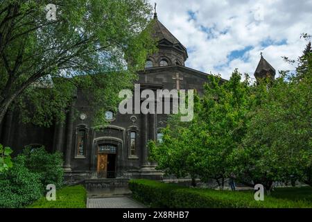 Gyumri, Armenien - 25. Mai 2024: Kathedrale der Heiligen Mutter Gottes, auch bekannt als die Muttergottes von sieben Wunden in Gyumri, Armenien. Stockfoto