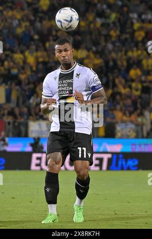 Frosinone, Italien. Mai 2024. Stadio Benito Stirpe, Frosinone, Italien - Walace of Udinese während des Fußballspiels der Serie A, Frosinone vs Udinese, 26. Mai 2024 (Foto: Roberto Ramaccia/SIPA USA) Credit: SIPA USA/Alamy Live News Stockfoto