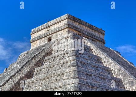 El Castillo (oder Pyramide von Kulkulcan), Chichen Itza, Yucatan, Mexiko Stockfoto