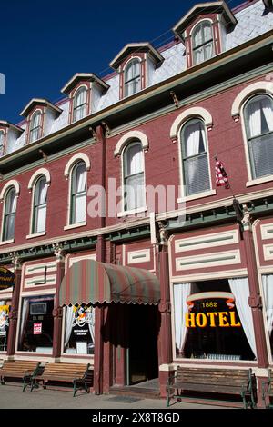 Gebäude entlang der Main Street, Silverton, Colorado, USA Stockfoto