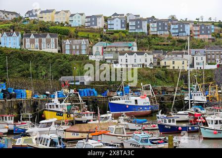 Mevagissey innerer Hafen und Dorf Cornwall England Stockfoto