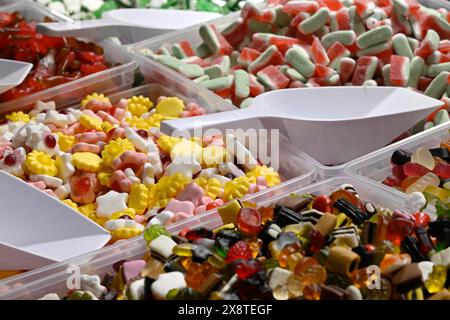 Süßwaren Blumen Fruchtgummi Stockfoto