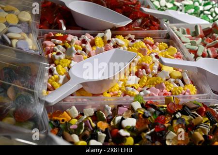 Süßwaren Blumen Fruchtgummi Stockfoto