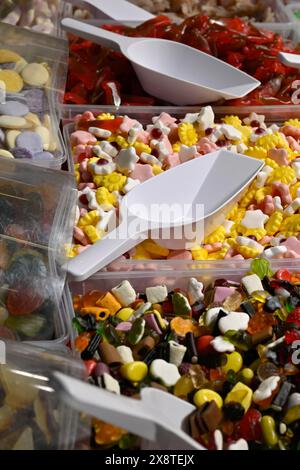 Süßwaren Blumen Fruchtgummi Stockfoto