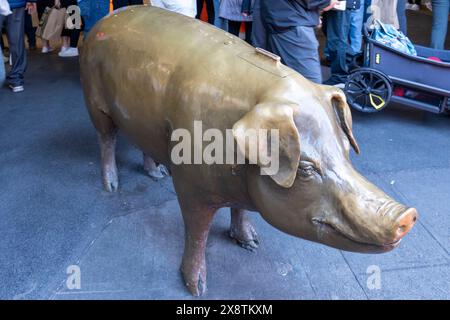 Seattle, WA, USA - 15. Juni 2023: Rachel the Piggy Bank am Pike Place Market in Seattle, WA, USA. Stockfoto