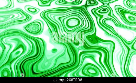 Farbenfrohe Lichter auf dem Hintergrund von runden Formen. Design. Bunte Flecken fließender flüssiger Substanz. Stockfoto