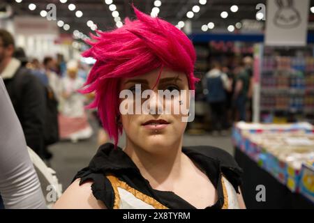 Weibliche Cosplayer auf der Comic Con London Stockfoto