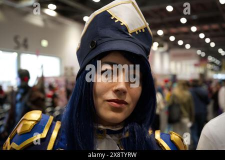 Weibliche Cosplayer auf der Comic Con London Stockfoto