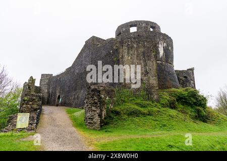 Der Eingang zum Castell Dinefwr Castle in den Brecon Beacons in Wales, Großbritannien Stockfoto