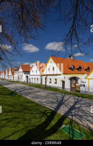 Holasovice Dorf UNESCO-Stätte, Südböhmen, Tschechische Republik Stockfoto