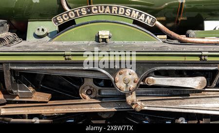 Typenschild der Royal Scot Class, Scots Guardsman 46115 Stockfoto