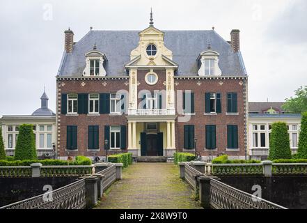 Fassade des Schlosses Severen bei Maastricht, Niederlande Stockfoto