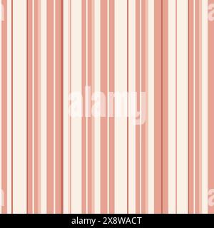 Nahtloses geometrisches Vektor-Muster, warme Farben Boho Bonbonstreifen, EPS 10. Vektorabbildung Stock Vektor