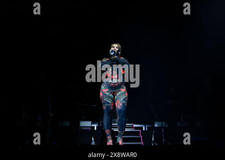 Porto, Portugal. Mai 2024. Am 26. Mai 2024 tritt die lauso-kanadische Sängerin Nelly Furtado live am letzten Tag des North Music Festivals im Park des Serralves Museums in Porto (Portugal) auf (Foto: Rita Franca/NurPhoto) Credit: NurPhoto SRL/Alamy Live News Stockfoto