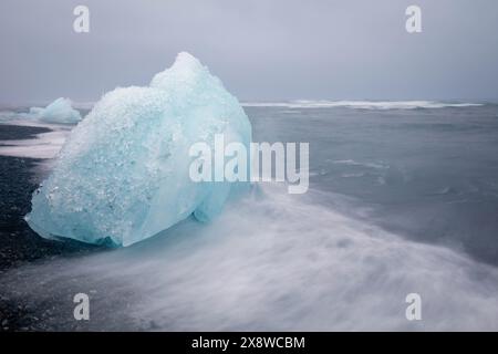 Breiðamerkursandur, Diamond Beach, Island Stockfoto