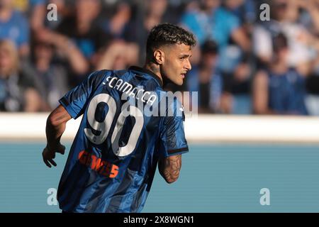 Bergamo, Italien. Mai 2024. Gianluca Scamacca von Atalanta während des Spiels der Serie A im Gewiss Stadium in Bergamo. Der Bildnachweis sollte lauten: Jonathan Moscrop/Sportimage Credit: Sportimage Ltd/Alamy Live News Stockfoto