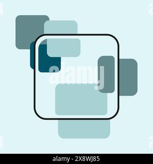 Hintergrundvorlage für Website- und Webnutzung. Hintergrund für einfachen geometrischen Vektor. Vektorabbildung. Stock Vektor